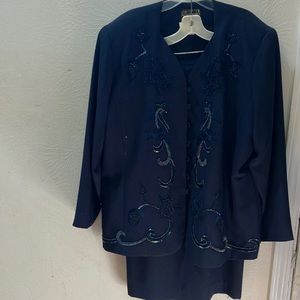 2 pc suit (Navy) 22W